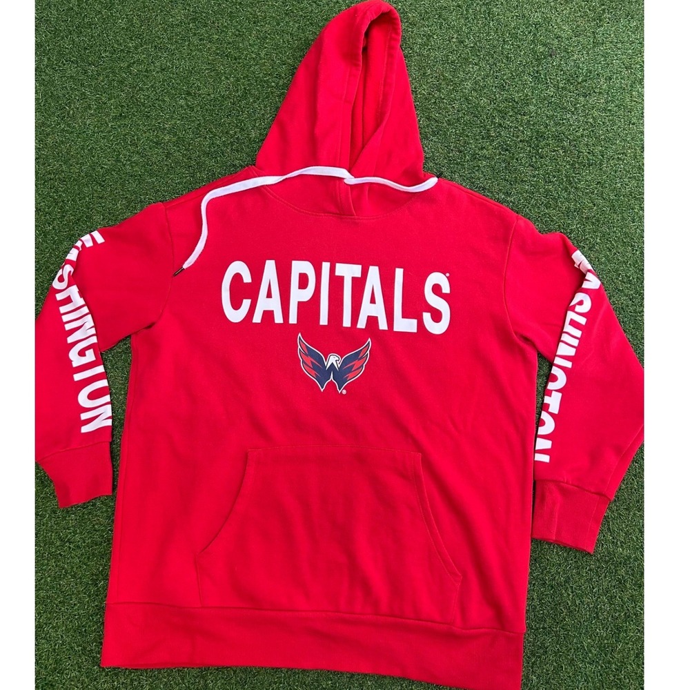 Washington Capitals NHL Hoodie Red Womens XL Pullover Sweatshirt